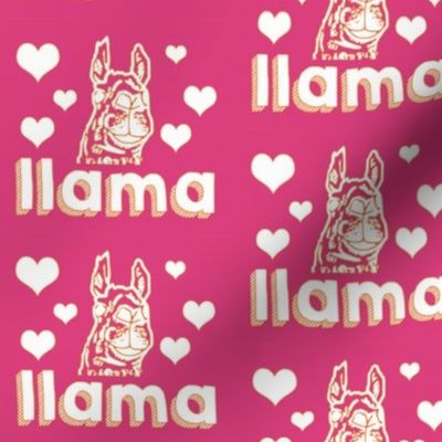 Llama love in pink!