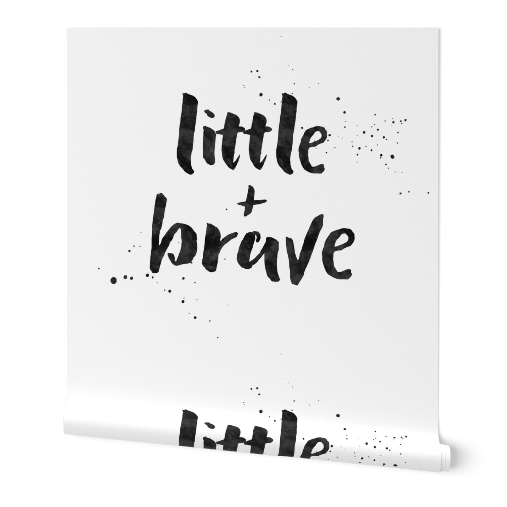 Little + Brave - Typography Blanket Monochrome