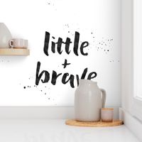 Little + Brave - Typography Blanket Monochrome