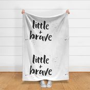 Little + Brave - Typography Blanket Monochrome