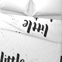 Little + Brave - Typography Blanket Monochrome