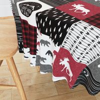 Happy Camper || Wholecloth Quilt Top - Lumberjack collection