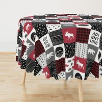 Happy Camper || Wholecloth Quilt Top - Lumberjack collection