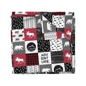 Happy Camper || Wholecloth Quilt Top - Lumberjack collection