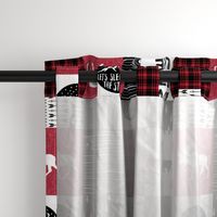 Happy Camper || Wholecloth Quilt Top - Lumberjack collection