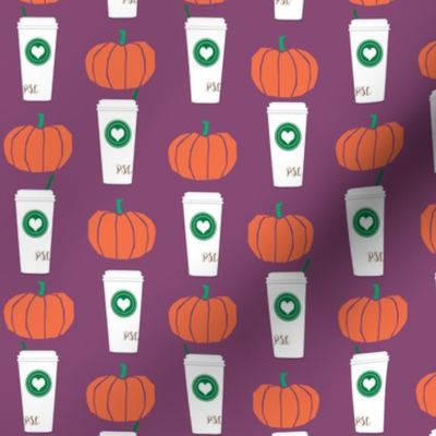 pumpkins autumn fall pumpkin spice latte fabric, autumn girls pumpkin spice, coffee, psl, pumpkin spice latte, latte, autumn, fall