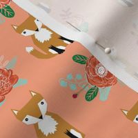 autumn fox flowers cream autumn fall girls sweet woodland fox