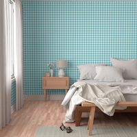 Gingham Aqua