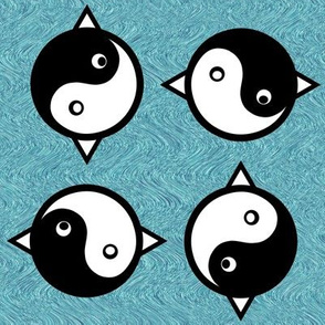 Cat Fish Bird Yin Yang