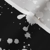 Monochrome Splatter / Black and White Ink