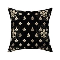 Fleur De Lys-Black & Gold