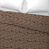 Circles and rows cool Scandinavian style dots brush strings gender neutral black cappucino M