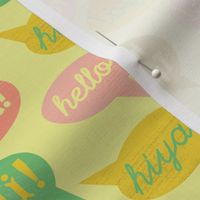 Speech Bubbles- Yellow