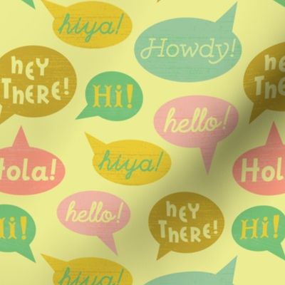 Speech Bubbles- Yellow