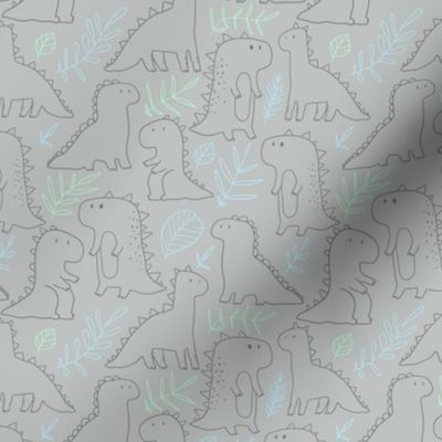 dino doodle pattern