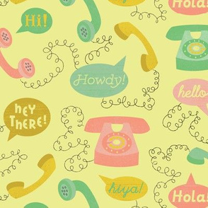 Telephones- Yellow