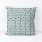 Arrows - sea foam blue green zigzags geometric || by sunny afternoon