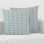 Arrows - sea foam blue green zigzags geometric || by sunny afternoon