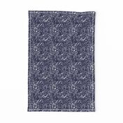 Floral Explosion Small Print (Navy & White) 