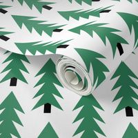 christmas tree forest fir tree triangles holiday simple scandinavian design tree forest trees