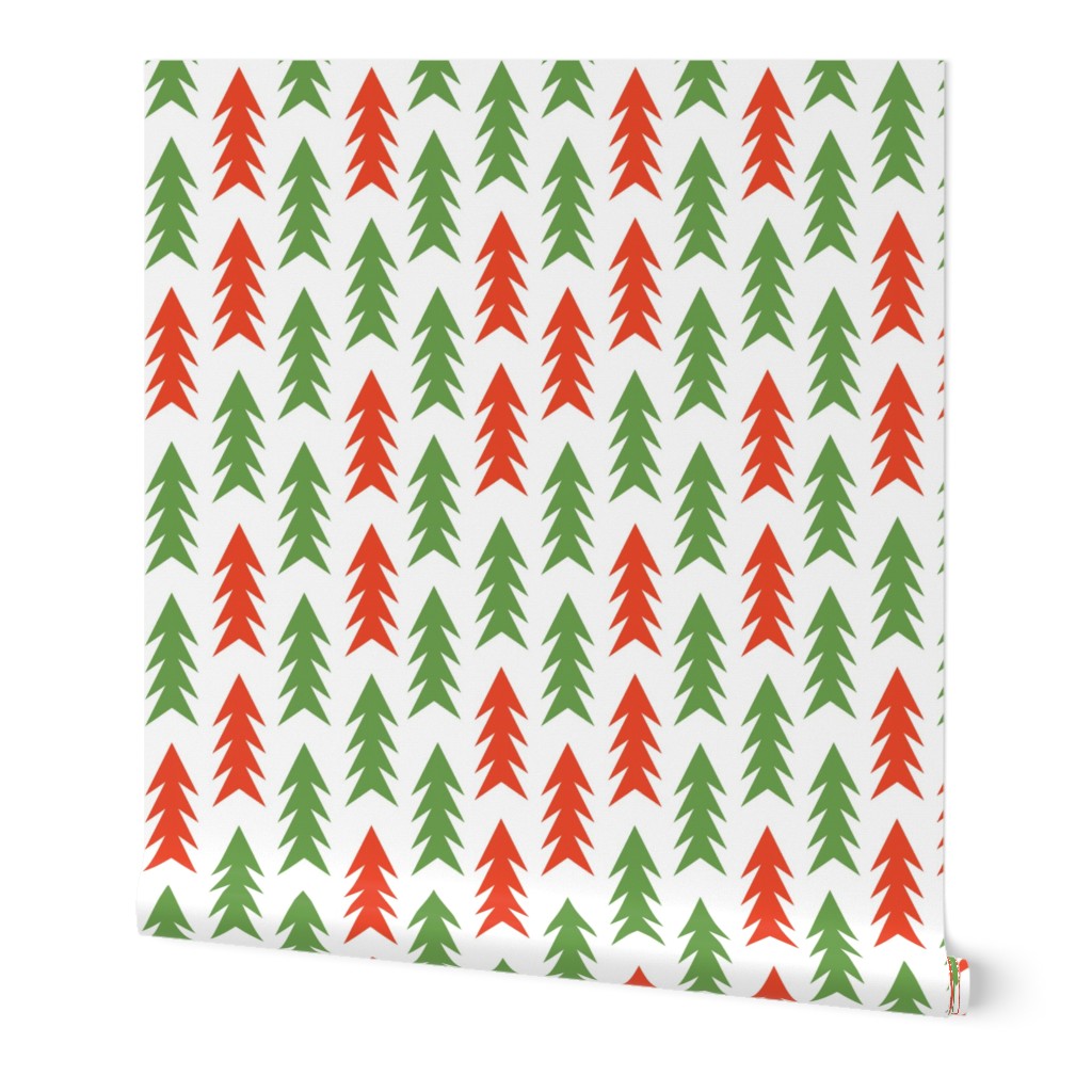 christmas tree forest fir tree triangles holiday simple scandinavian design tree forest trees