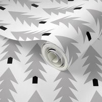 christmas tree forest fir tree triangles holiday simple scandinavian design tree forest trees