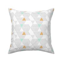 light pastel geometric triangles