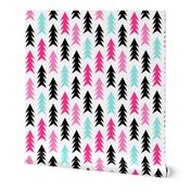 christmas tree forest fir tree triangles holiday simple scandinavian design tree forest trees