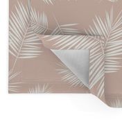 palm leaves - palm tree tropical fern summer ivory on blush || by sunny afternoon