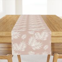 palm leaves - palm tree tropical fern summer ivory on blush || by sunny afternoon