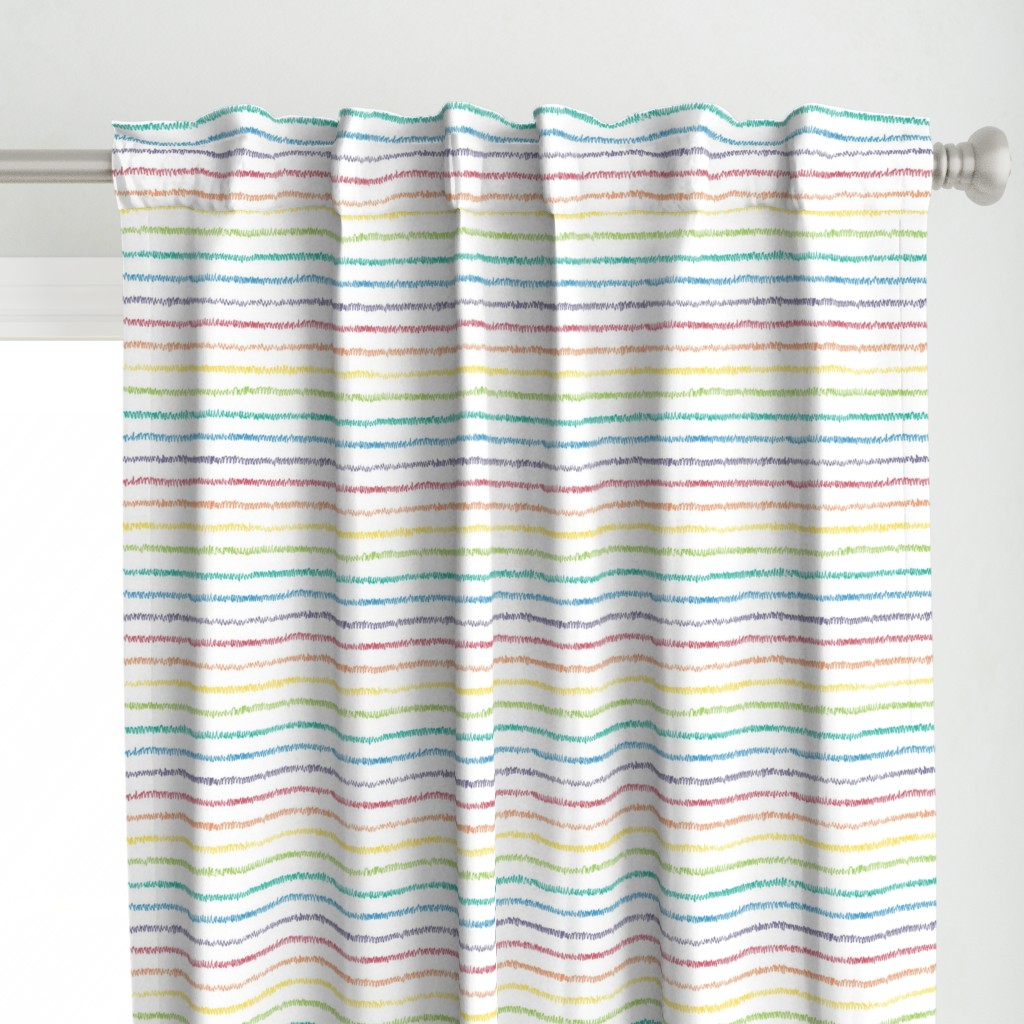 rainbow crayon mini-stripe