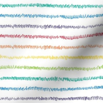 rainbow crayon mini-stripe