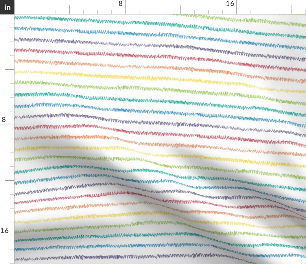 rainbow crayon mini-stripe