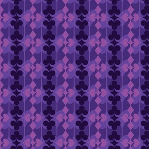 Purple Suit of Cards