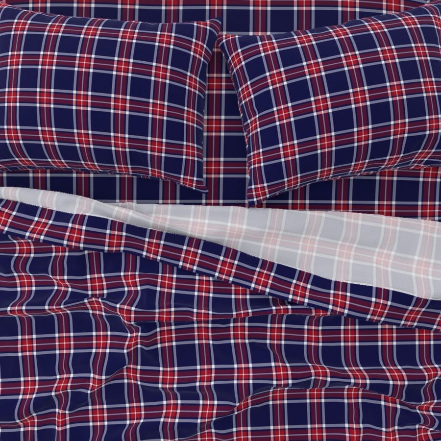 Glen Moy trade tartan, 4" carmine stripe