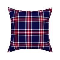 Glen Moy trade tartan, 4" carmine stripe