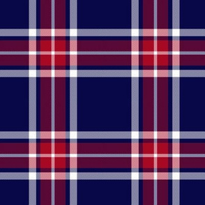 Glen Moy trade tartan, 4" carmine stripe