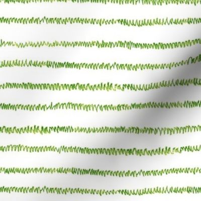 crayon mini-stripe in grass green