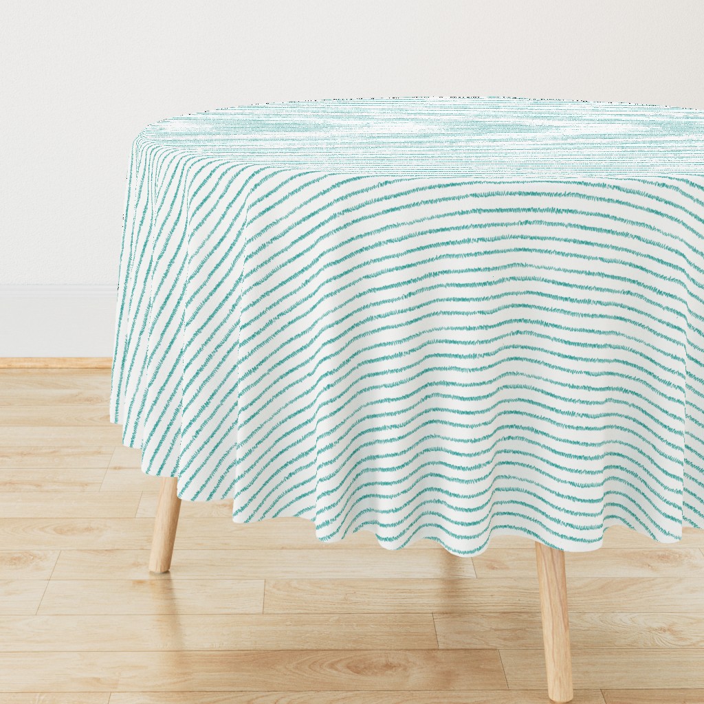 crayon mini-stripe in surf teal