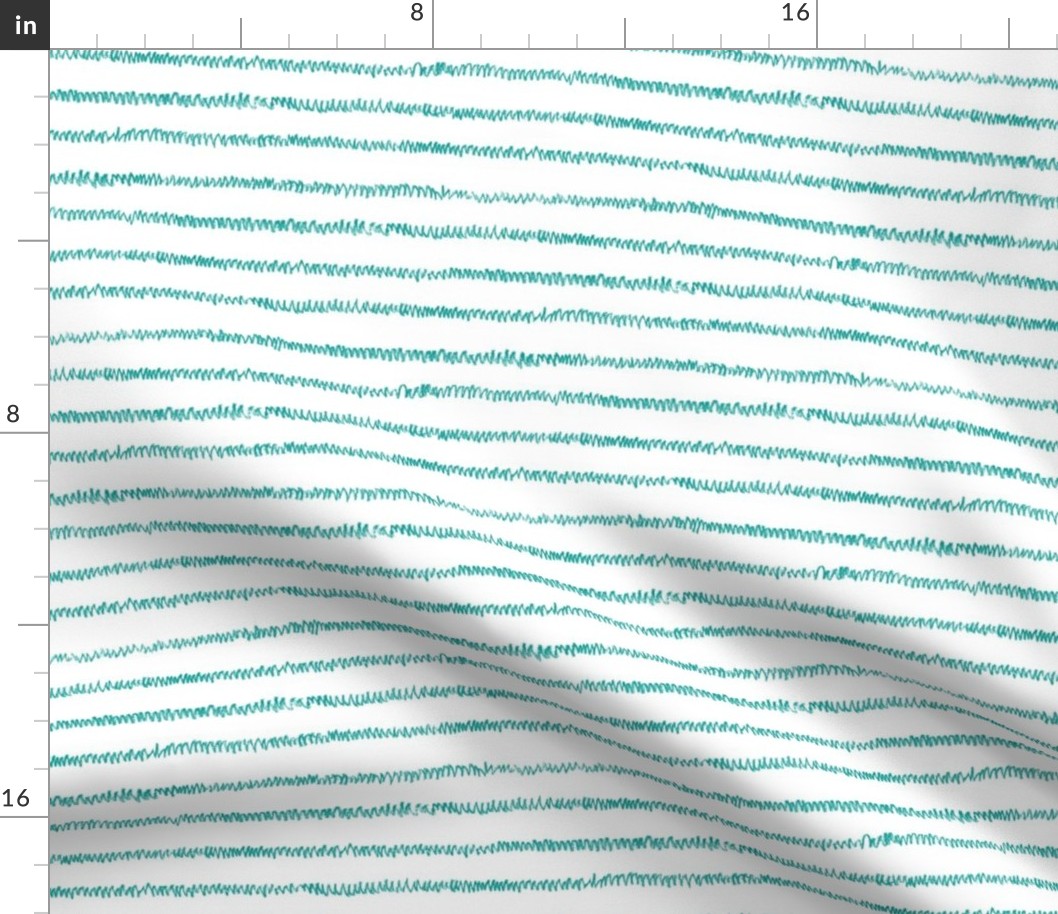 crayon mini-stripe in surf teal