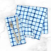 shibori grid - tie dye indigo