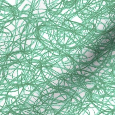 seamless crayon scribble in surf green