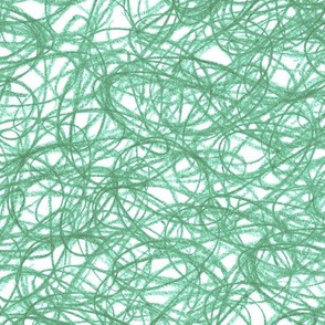 seamless crayon scribble in surf green