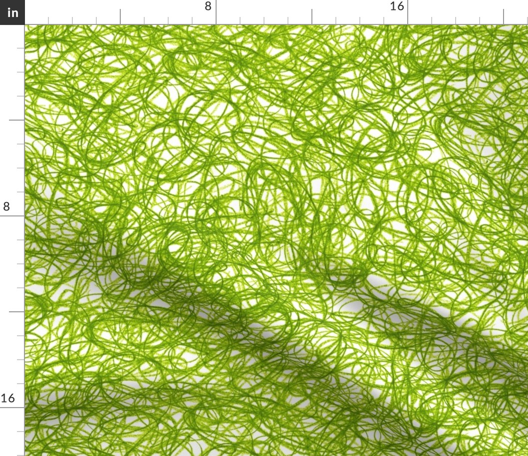 seamless crayon scribble in leaf green