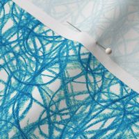 seamless crayon scribble in bright blue