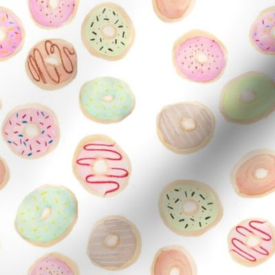 watercolor donuts