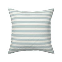 Stripes - seafoam pale blue and ivory || by sunny afternoon