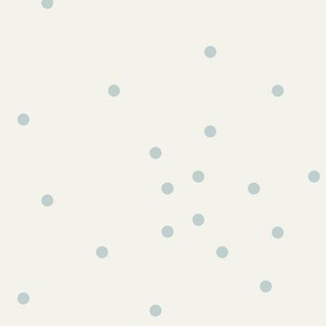 scattered dots - seafoam pale blue on ivory || by sunny afternoon
