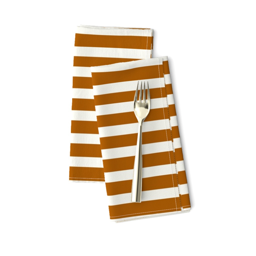 rusty stripes vertical - rusty orange and ivory fall autumn || by sunny afternoon