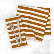 rusty stripes vertical - rusty orange and ivory fall autumn || by sunny afternoon